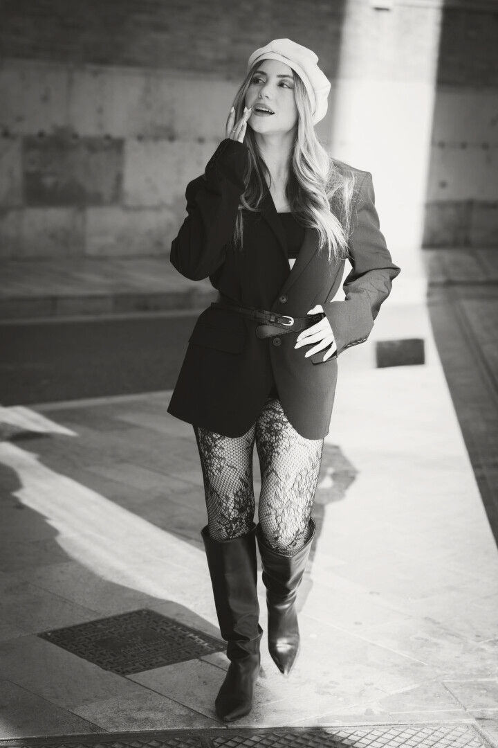 Retrato en blanco y negro para shooting personal